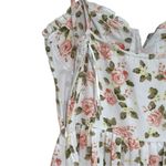 West of Melrose Floralā Print Maxi Dress Tiered Ruffle Milkmaid Cottage Sz M White Size M Photo 9