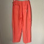 Pilcro  peach embroidered linen blend pants Photo 6