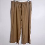 Loft  Sawyer Pull On Pants in Heathered Brushed Flannel Brown Size Large Casual Photo 1