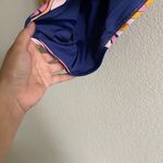 Trina Turk One Piece Swimsuit  Breeze Ruffle V-Neck Plunge Tropical Photo 6