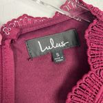 Lulus NWT Angel in Disguise Burgundy Lace Skater Dress Size Small S NEW T2140 Photo 4