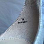 NEW Pelle Moda Gilian Metallic Leather Platform Flared Block Heel Sandals Glam 9 Silver Photo 10