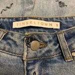 Tinseltown Snake Embroidered Crop Jeans Photo 6