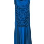 Jodi Kristopher Vintage Y2K Blue Ruched Maxi Dress / Formal Gown / Prom Photo 1