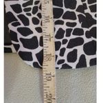 Kasper Women's Size 6 Open Front Lined Animal Printed Bolero Jacket Black Photo 3