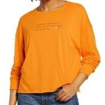BP NEW NWT Great Day Graphic Tee Orange Long Sleeve Gay Queer LGBT JUNIORS Small Photo 0