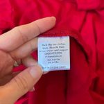 Eileen Fisher Viscose Jersey Ballet Neck Cut Out Back Scarlet Red Dress Medium Photo 4