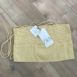 ZARA NWT  Yellow Dot Crop Top Sz S Photo 6