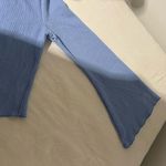 SheIn Light Blue Flared Sleeve Blouse Photo 4