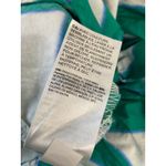 Chico's Tiered Dress Puff Sleeve V-Neck Green White Leaf Print Summer Casual Cute size 8 Photo 10