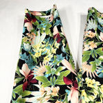 Avenue  Plus Size 24 Capri Pants Tropical Print‎ Green Floral High Rise 1523 Photo 5