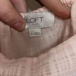 Loft Women’s light pink and white gingham tank top size small summer preppy Photo 2