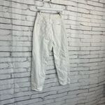 ZARA White Straight Leg Ripped Jeans Women’s 4 Distressed Mid Rise Preppy Y2K Photo 8