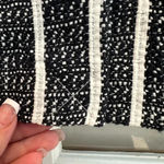 Ann Taylor Dark Navy White Tweed Vertical Stripe Pencil Skirt Size 12 Large NWT Photo 6