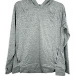 Aerie Offline Grey Heathered Hoodie Thumbholes Zipper Pockets Athleisure Size M Photo 0