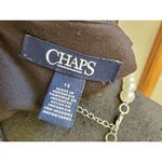 CHAPS Black Blue Yellow Fit & Flare Dress SZ 12 Photo 6