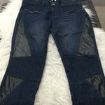 Cello Jeans motto skinny denim with Faux leather Patch detail Women's Size 9 Photo 2