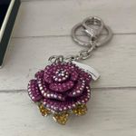 Killarney Crystal Jewelry Pink Rose Flower Key Chain Bag Charm Photo 2