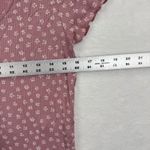 American Eagle Soft Sexy Rib Floral Button Up Crop Top Women's L/G Pink Size L Photo 1