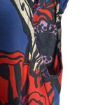 La DoubleJ Short and Sassy Floral Print Tiered Ruffle Cocktail Dress Size XL Blue Photo 10