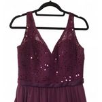 Morilee by Madeline Gardner Burgundy Lace Gown Size 12 Long Formal Dress Red Photo 3