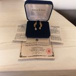 Pearl And Gold Drop Earrings Jbk Camrose and Kross Jacqueline Bouvier Kennedy Photo 0