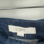 Loft  Women's Blue Denim Chambray Flat Front Side Pockets Jeans Shorts Size 12 Photo 5