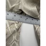 Brooks Brothers  Blouse Womens 6 Beige Silk Mock Neck Long Sleeve Geometric Print Photo 7