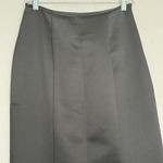 Vintage Jessica McClintock For Gunne Sax Maxi Mermaid Skirt Sz 7 Satin Vampygoth Black Photo 1