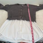 Anthropologie  twofer cardigan shirt size XS Photo 8