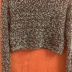 H&M Sea green and black cropped knit sweater woman’s size small Photo 3