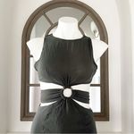 Lush Clothing NWT Lush Cut-Out Maxi Dress, Moss Green, Size S New w/Tag Photo 4