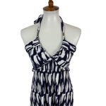 Tart Halter Empire Waist Mini Dress Navy White Medium Photo 1