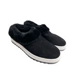 Blondo Slippers Size 5.5 Black Leather Suri Waterproof Slip On Fur Winter Shoes Photo 2