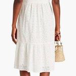 Ba&sh Selya Broderie Anglaise Cotton Midi Shirt Dress in White Photo 1