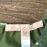 Hutch  Twiggy Dress Olive Green Pampered Faces Chiffon Novelty Print Medium Fairy Photo 5