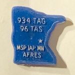 Vintage United States Air Force Lapel Pin Blue Photo 0