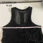 All saints Corrupt Dress Sheer Black Silk Sleeveless Tunic Size Photo 5