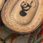 GC womens size 38 (7.5) wedge sandals bronze slip on summer causal church buckle Brown Photo 3