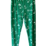 Christmas Pajama Pants Thermal Underwear Bright Green Size M Photo 1