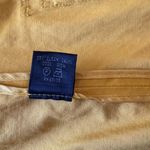 Lafayette 148 Women's Mustard Button-Up Blouse Jacket Size 6 Satin 3/4 Sleeve Photo 7