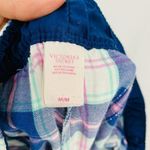Victoria's Secret Flannel Pajama Pants Blue Pink Plaid Lounge Sleep Womens Mediu Photo 5