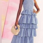Rhode Nia Toulouse Gingham tiered ruffle dress size 14 Photo 0