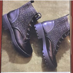 Daisy Fuentes  Rhinestone Combat Boots Photo 2