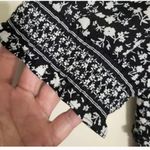 London Style  Collection Black White Floral Dress 12P NWT Petite Photo 5