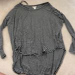 Amuse Society Buckle black and white stripe long-sleeve Photo 0