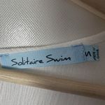 SOLITAIRE SWIM Dress Coverup Boho Embroidered White Tassels Was Festival Gauzy S Photo 2