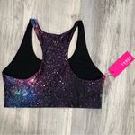 Terez NWT  Hi Shine Sports Bra Midnight Light Show Athletic Racerback Size XL Photo 2