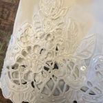 Victor Costa White 3/4 Sleeve Ocassion Formal Blouse Lace Rhinestones NWOT Size L Photo 4