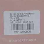 Birdy Grey Hannah Empire A Line Dress XXL Cabernet Red Solid Lined Maxi New Photo 10